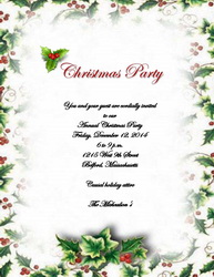 christmas dinner invitation templates free