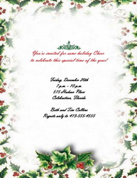 Christmas Invitations - Free Templates, Clip Art and Wording | Geographics