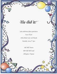 Free Birthday Party Invitation Templates on Download Graduation Party Invitations Free Templates Geographics 1