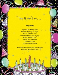 Birthday Free Suggested Wording By Theme Geographics