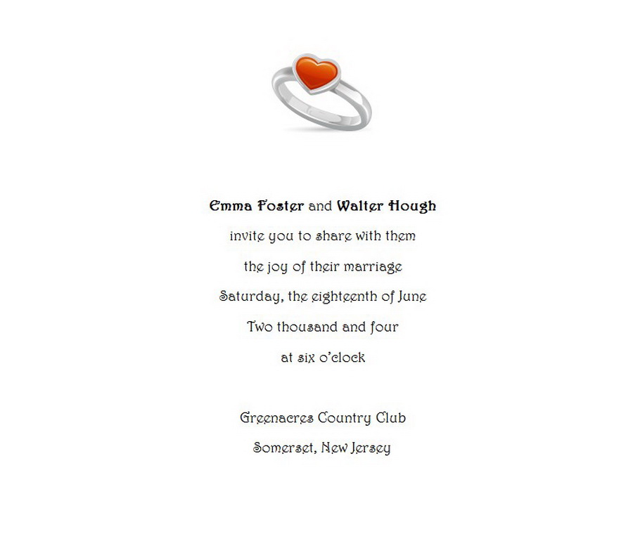 Wedding Invitations Bride Groom Hosting 5 Wording Free
