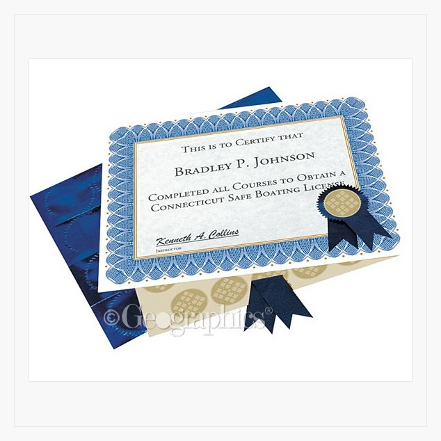 Geographics Award Certificates with Foil Seals